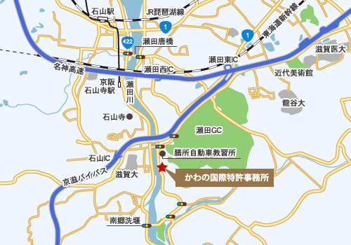 滋賀オフィスアクセス地図